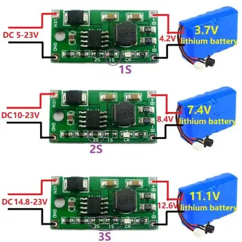 1S 2S 3S понижающий ток постоянного тока 5V-23V 6V 9V 12V 15V 19V до 4.2V 8.4V 12.6V 18650 Литий-Ионный Lipo Модуль Зарядного устройства для литиевых батарей 3.7V 7.4V A