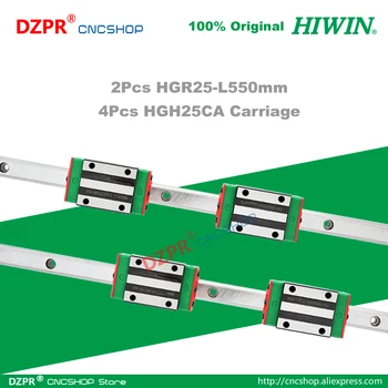 линейная направляющая 550 мм HGR25 HIWIN Rail HGH25CA Каретка для лазерного станка с ЧПУ для гравировки по дереву