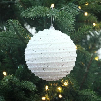 Рождественский пенопластовый шар 2 упаковки пенопластовых поделок для рождественского украшения дома Белые круглые шарики Подвесные украшения